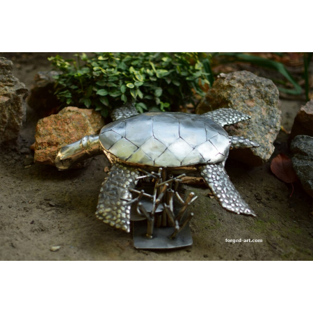 forged turtle figure